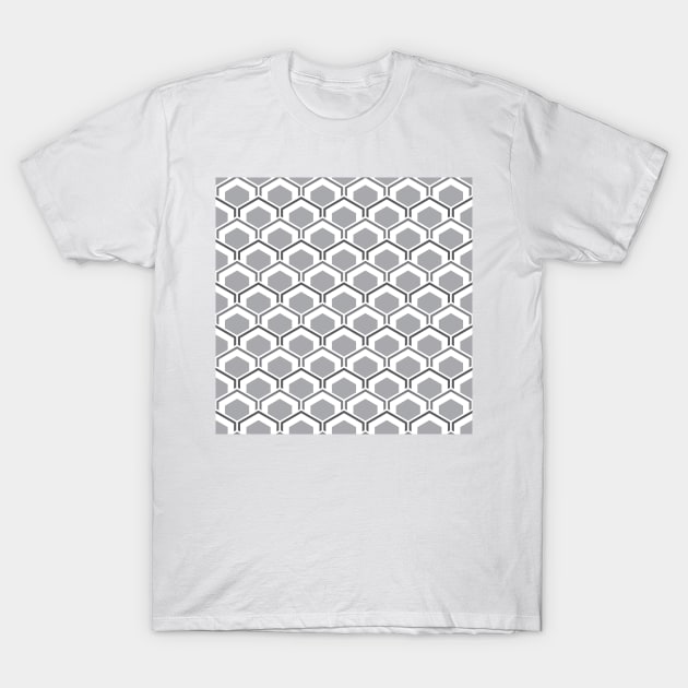 Mid Century Modern Hexagons T-Shirt by Makanahele